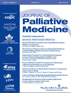 Journal of Palliative Medicine (Vol. 22, Issue 10 / Oct. 2019)